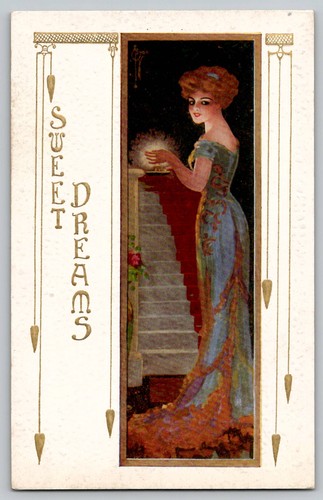 Edwardian pretty lady art - edwardian,