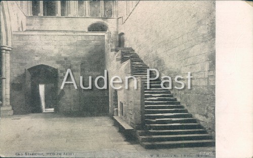 Hexham abbey old staircase - abbey,